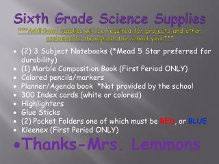 (2) 3 Subject Notebooks (*Mead 5 Star preferred for durability)