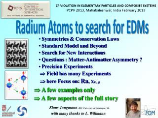 Symmetries &amp; Conservation Laws Standard Model and B eyond Search for N ew Interactions