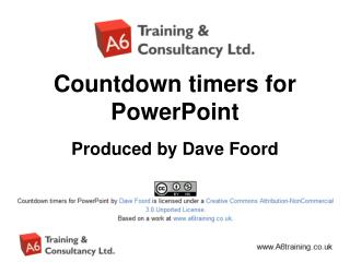 Countdown timers for PowerPoint