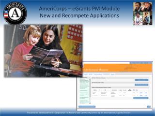 AmeriCorps – eGrants PM Module New and Recompete Applications