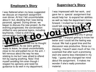 Employee’s Story