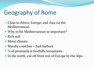 Geography of Rome
