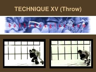 TECHNIQUE XV (Throw)