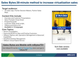 Sales Bytes:30-minute method to increase virtualization sales