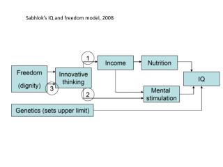 Sabhlok’s IQ and freedom model, 2008