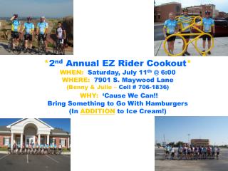 2nd Annual EZ Rider Cookout