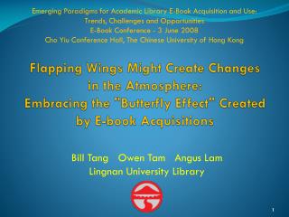 Emerging Paradigms for Academic Library E-Book Acquisition and Use: