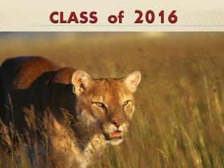 CLASS of 2016