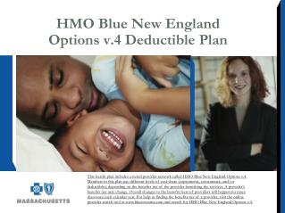 HMO Blue New England Options v.4 Deductible Plan