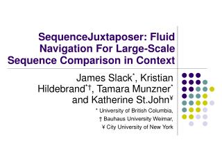 SequenceJuxtaposer: Fluid Navigation For Large-Scale Sequence Comparison in Context