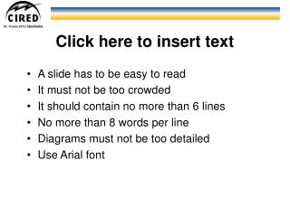 Click here to insert text