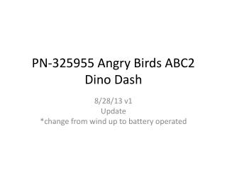 PN-325955 Angry Birds ABC2 Dino Dash
