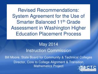 May 2014 Instruction Commission