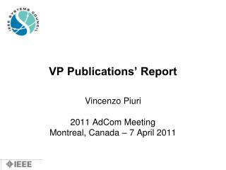 VP Publications’ Report