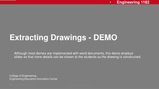 Extracting Drawings - DEMO
