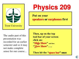 Physics 209