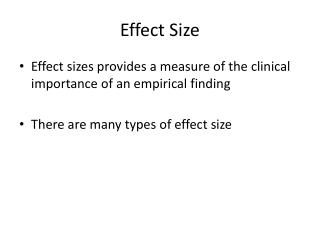 Effect Size