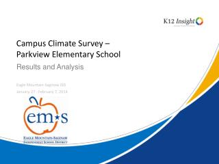 Campus Climate Survey – Parkview Elementary School