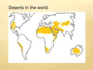 Deserts in the world