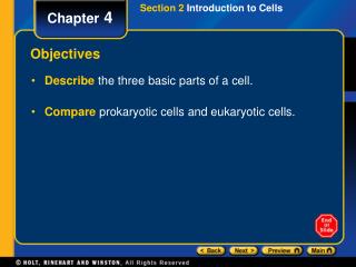 Section 2 Introduction to Cells