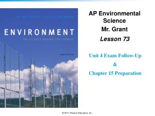 AP Environmental Science Mr. Grant Lesson 73