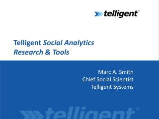 Telligent Social Analytics Research &amp; Tools