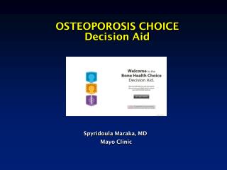 OSTEOPOROSIS CHOICE Decision Aid