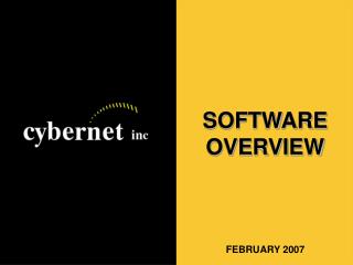SOFTWARE OVERVIEW