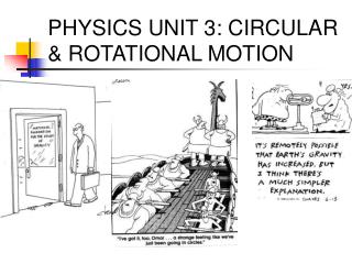 PHYSICS UNIT 3: CIRCULAR &amp; ROTATIONAL MOTION
