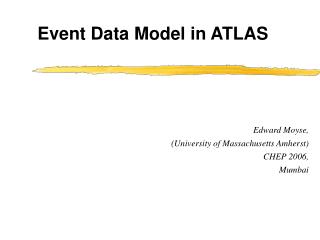 Event Data Model in ATLAS