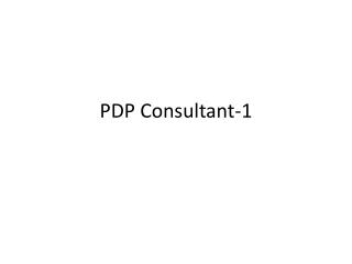 PDP Consultant-1