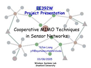 EE392W Project Presentation