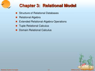 Chapter 3: Relational Model