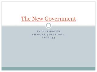 The New Government