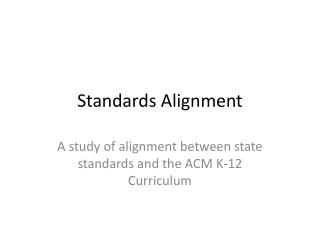 Standards Alignment