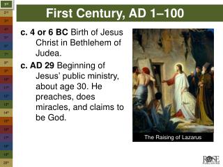 First Century, AD 1–100