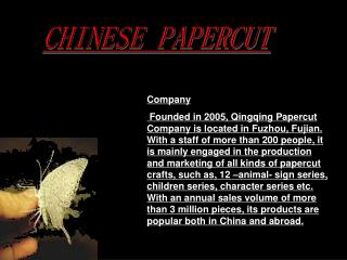 CHINESE PAPERCUT