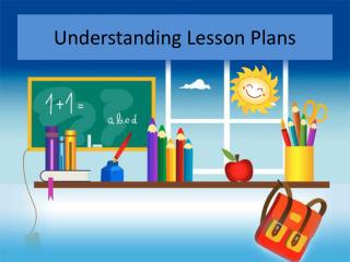 Understanding Lesson Plans