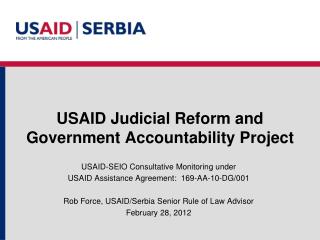 USAID Judicial Reform and Government Accountability Project