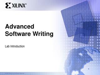 Advanced Software Writing