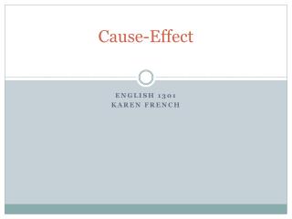Cause-Effect