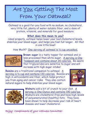 Are You Getting The Most From Your Oatmeal?