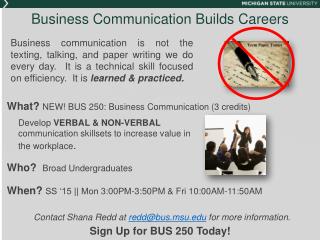 Business Communication Builds Careers