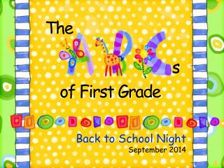 Back to School Night September 2014