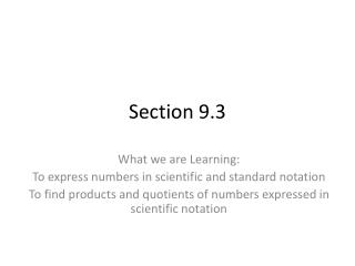 Section 9.3