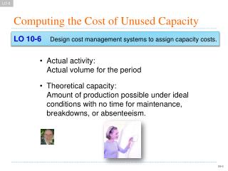 Computing the Cost of Unused Capacity