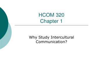 HCOM 320 Chapter 1