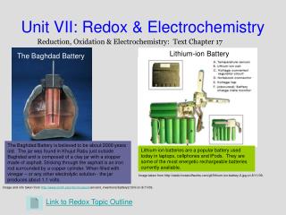 Unit VII: Redox &amp; Electrochemistry