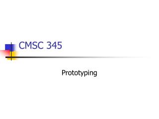 CMSC 345