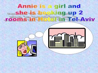 Annie is a girl and she is booking up 2 rooms in Hotel in Tel-Aviv